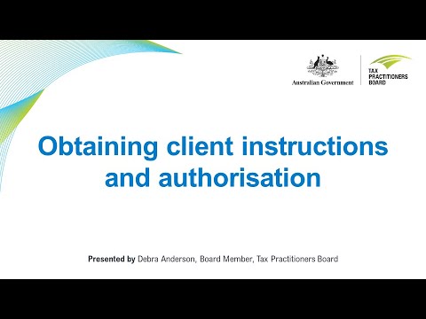 Obtaining Client Instructions And Authorisations