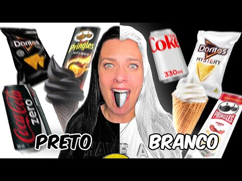 COMIDA PRETA X COMIDA BRANCA - Desafio! - COMPILAÇÃO