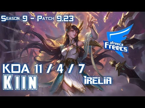 AFs Kiin IRELIA vs QIYANA Mid - Patch 9.23 KR Ranked