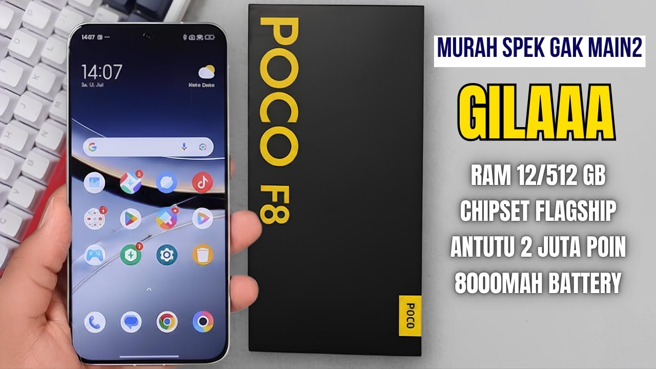 UPGRADE PALING BRUTAL‼️POCO F8 BUKAN HP MID RANGE BIASA SPEKNYA MENDEKATI FLAGSHIP