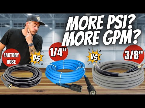 PRESSURE WASHER HOSE COMPARISON - DOES SIZE EFFECT PERFORMANCE?