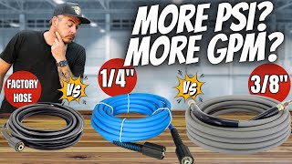 PRESSURE WASHER HOSE COMPARISON - DOES SIZE EFFECT PERFORMANCE?