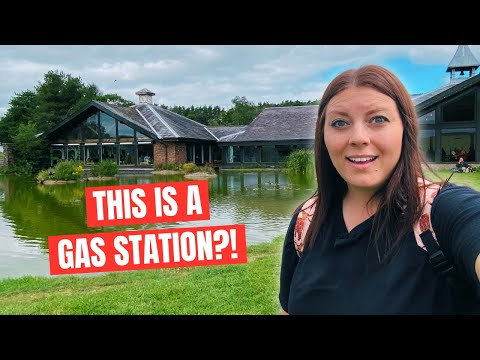 American Tries the UK's Favourite Service Station