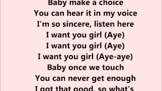 Trey Songz - I want you - Lyrics