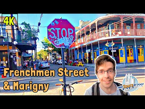 Frenchmen Street New Orleans Walking Tour + Marigny (4k)