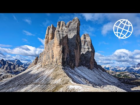 Tre Cime di Lavaredo, The Dolomites, Italy  [Amazing Places 4K]