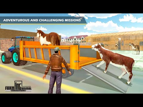 Real Tractor Farm Animal Truck Driving Transport Simulator - Best Android iOS Gameplay
