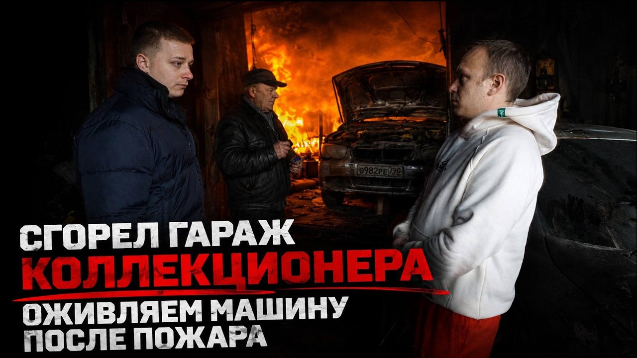СГОРЕЛ ГАРАЖ КОЛЛЕКЦИОНЕРА: Оживляем машину после пожара!