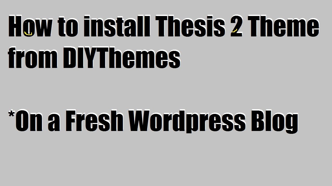 How to Install Thesis 2 on a Fresh Wordpress Blog Screencast by Lifeblooad Marketing