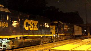 preview picture of video 'CSX C746 puts on a show at Woodbourne'