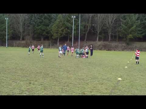 Peebles Piranhas Rugby. P7 match with Hawick