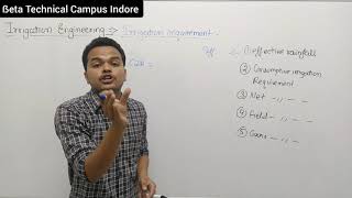 Irrigation Engineering - Irrigation water requirement