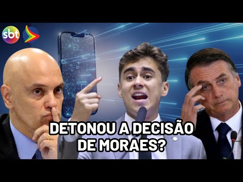 Nikolas Ferreira reage após Moraes pedir explicações sobre uso de celular junto a Bolsonaro