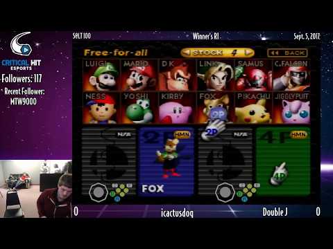 S@LT 100 - SSB64 - CRIT icactusdog (Fox) vs. Double J (Fox) - W1