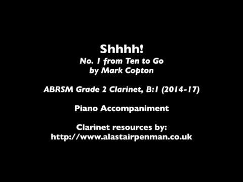 Shhhh! from Ten to Go by Mark Cropton. Piano Accompaniment