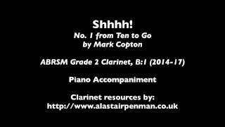 Shhhh! from Ten to Go by Mark Cropton. Piano Accompaniment