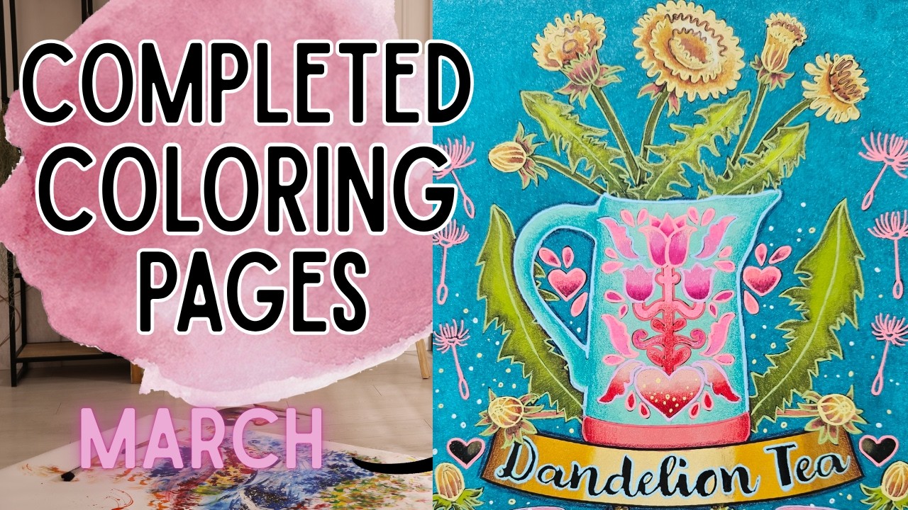 Completed Adult Coloring Pages : March 2026