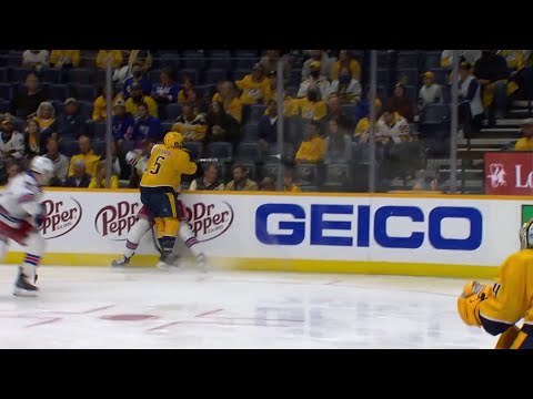 NHL Hits - Rangers @ Predators - Benning vs Blais - 21/10/2021