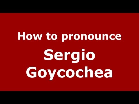How to pronounce Sergio Goycochea (Spanish/Argentina) - PronounceNames.com