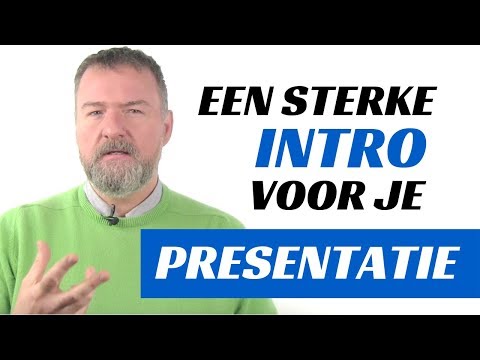 Start your presentation with a strong INTRO