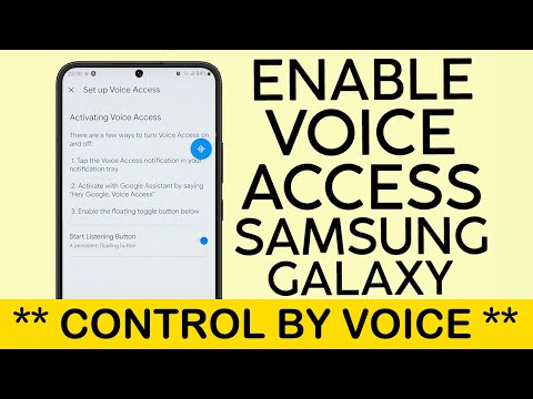 How to Enable Voice Access on Samsung Galaxy Phone | Speak to goto Home (2023)
