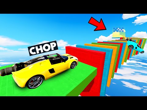 GTA 5 THE COLORFUL RAMP TO HEAVEN CHALLENGE WITH CHOP