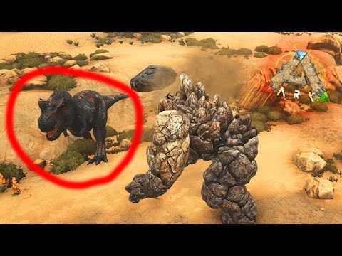 ARK SCORCHED EARTH #26 - LEVERAGING THE STONE GOLEM!