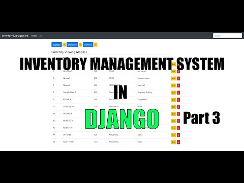 Django IMS - Defining Templates - Part 3