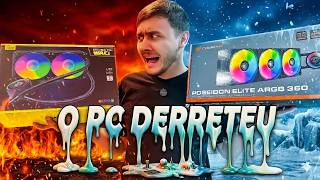 Montou PC GAMER e o WATER COOLER deu dor de cabeça 🤕 