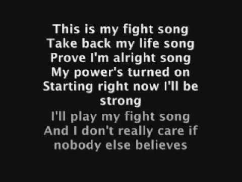 fight song-nightcore lyrics