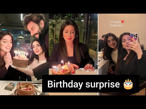 Gökberk gave Özge's sister a very sweet birthday surprise