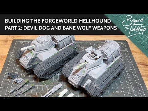Building the Forgeworld Hellhound. Part 2: Devil Dog and Bane Wolf Weapons