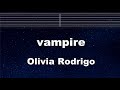 Practice Karaoke♬ vampire - Olivia Rodrigo 【With Guide Melody】 Instrumental, Lyric, BGM