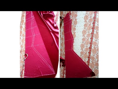 jinsi ya kukata na kushona gauni ya mshazari | mermaid dress |