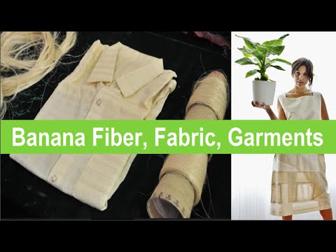 Banana Fiber Extraction Processing, Yarn Spinning & Weaving