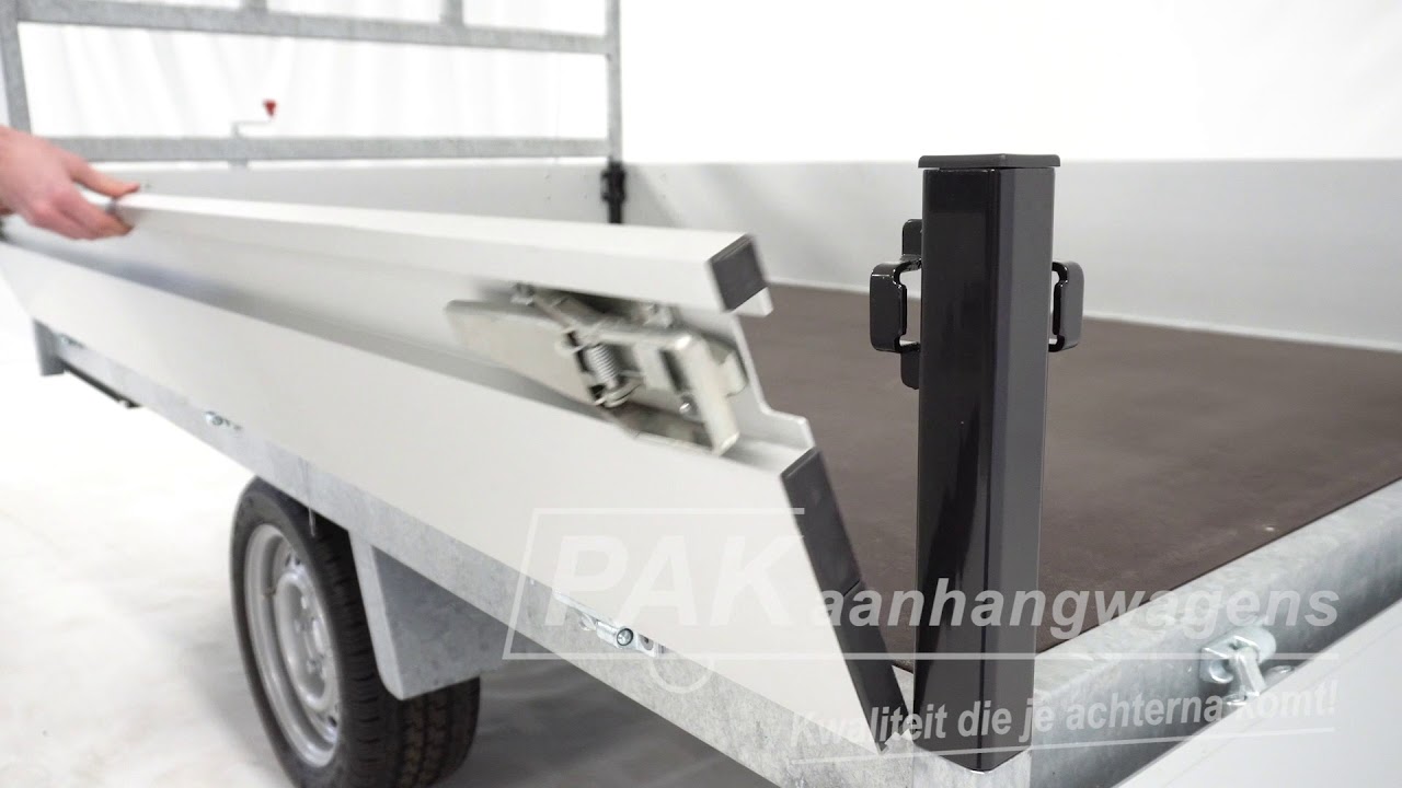 Proline Plateauwagen enkelas 251x155cm 1600kg video