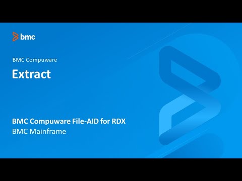 BMC Compuware File-AID for RDX - Extract
