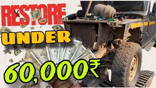 Bolero Camper Full Restore केवल 60,000 रुपये में! | Day 1,2 | At Rides #restoration #bolerocamper