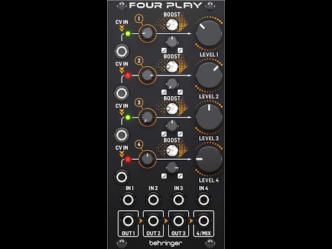 Behringer Four Play Eurorack Module 2021 - Present - Black image 2
