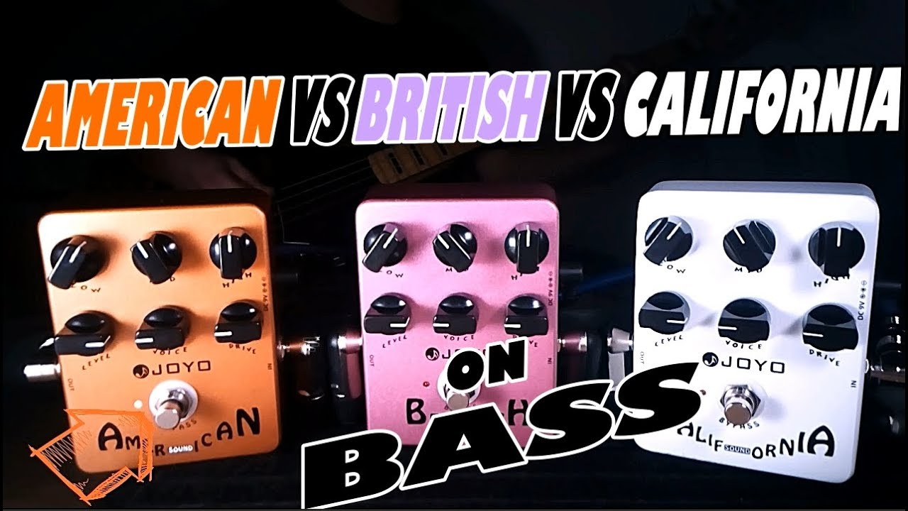 JOYO American vs British vs California (Bass Demo)