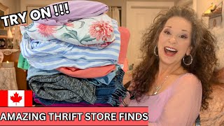 THRIFT STORE CLOTHING HAUL & TRY ON! #subscribe