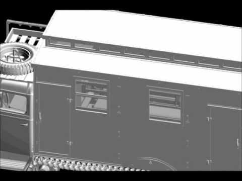 #6766 Sd.Kfz.3 Maultier Ambulance - Maultier opens doors