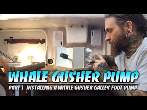 Installing a Whale Gusher Foot Pump on an Alberg 30 Sailboat (PART 1)