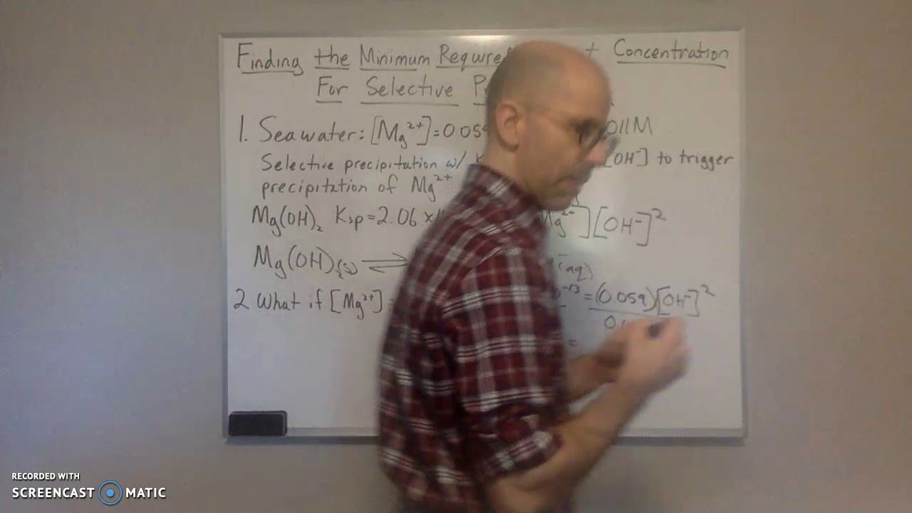 Finding the Minimum Required Reagent Concentration for Selective Precipitation-Practice Problems