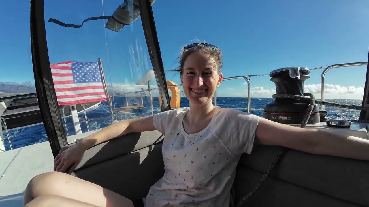 Meet my new crew - we sailed from Pasito Blanco, Gran Canaria to Mindelo, Cape Verde