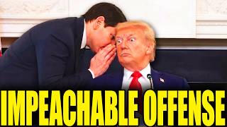 He’s getting impeached…