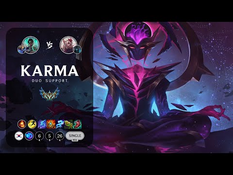 Karma Support vs Rakan - KR Challenger Patch 13.16