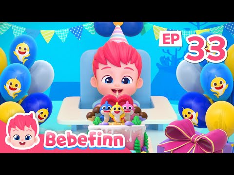 🥳🎂 Happy Birthday Bebefinn | EP33 | Birthday Song for Kids | Nursery Rhymes & Kids Songs