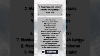 Download lagu 15 AJARAN RASULULLAH SAW KIAT ROMANTIS UNTUK PASANGAN SUAMI ISTRI #shorts#viral#islam#suamiistri#uas mp3