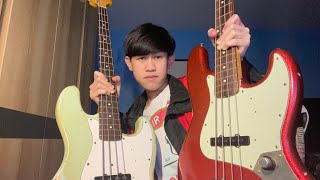 Video thumbnail for Fender customshop jazz bass 64 VS Nash JB 63 by BongoFlongo